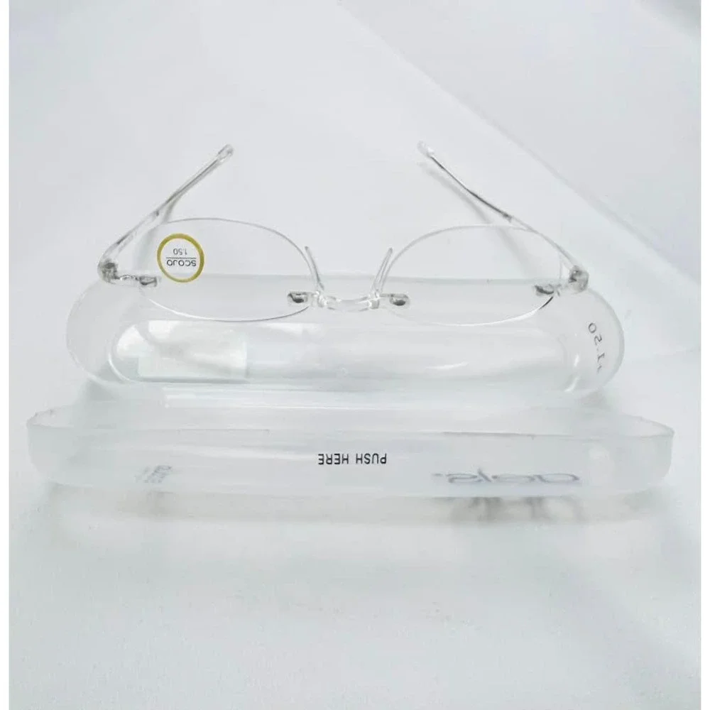 NEW! Scojo New York Gels Original Reading Glasses 1.50x Crystal Clear‎